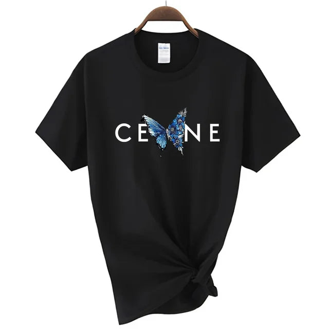 CEL*NE Butterfly Couture Short Sleeved Graphic Tee