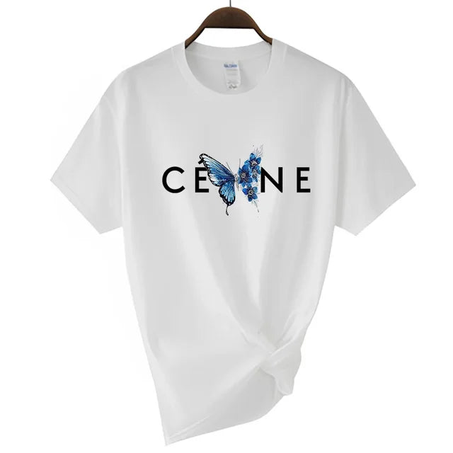 CEL*NE Butterfly Couture Short Sleeved Graphic Tee