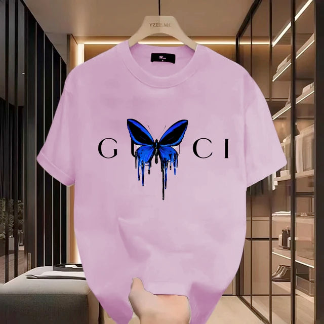 G Butterfly Couture Short Sleeved Graphic Tee