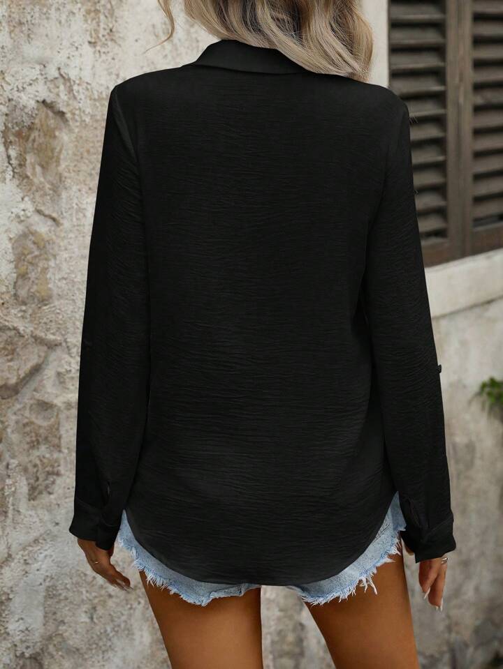 Women's Classic Linen Button Down Shirt
