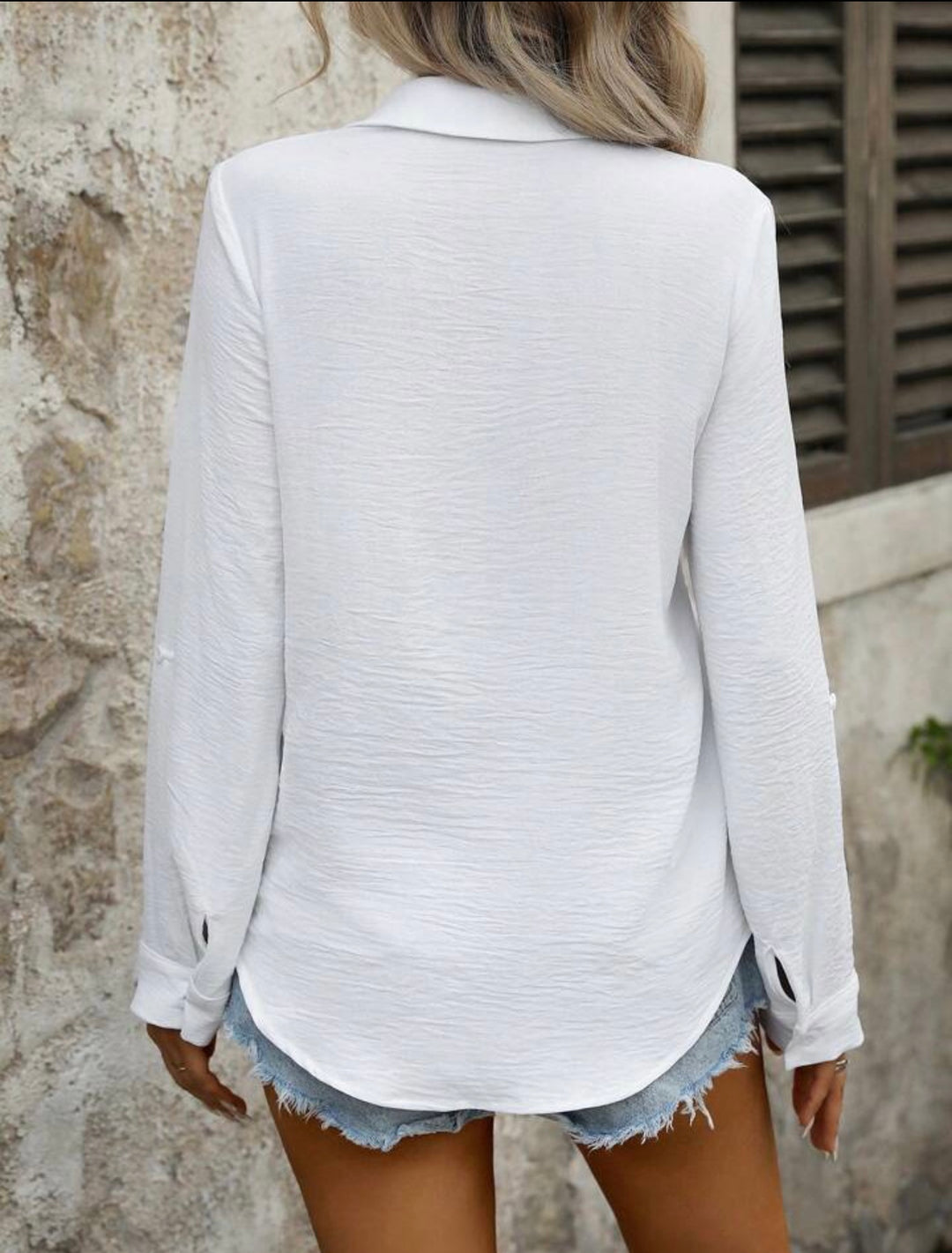 Women's Classic Linen Button Down Shirt