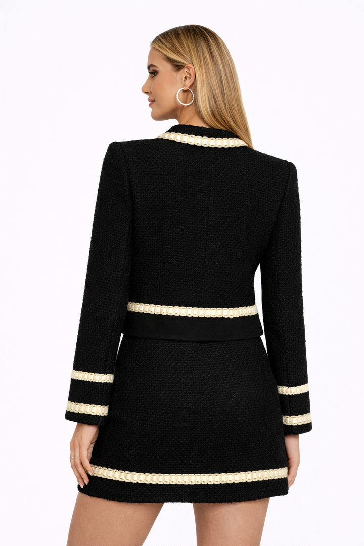 Runway Black & White Tweed 2 Piece Set