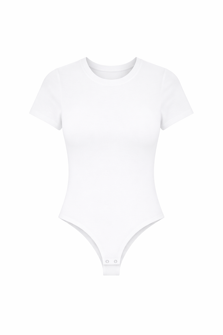 Short Sleeve Crewneck Essential Sculpting Bodysuit