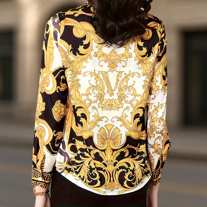 Donna Couture Style Button Up Women's Blouse