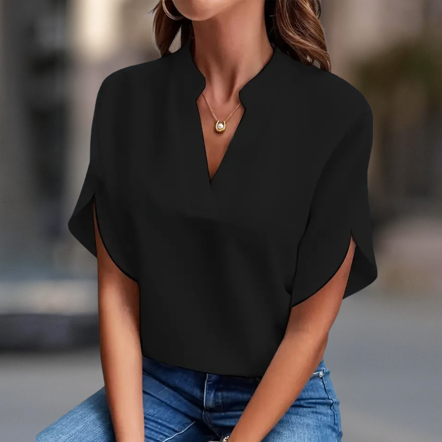 Adrianna | Long Blouse with V-Neck