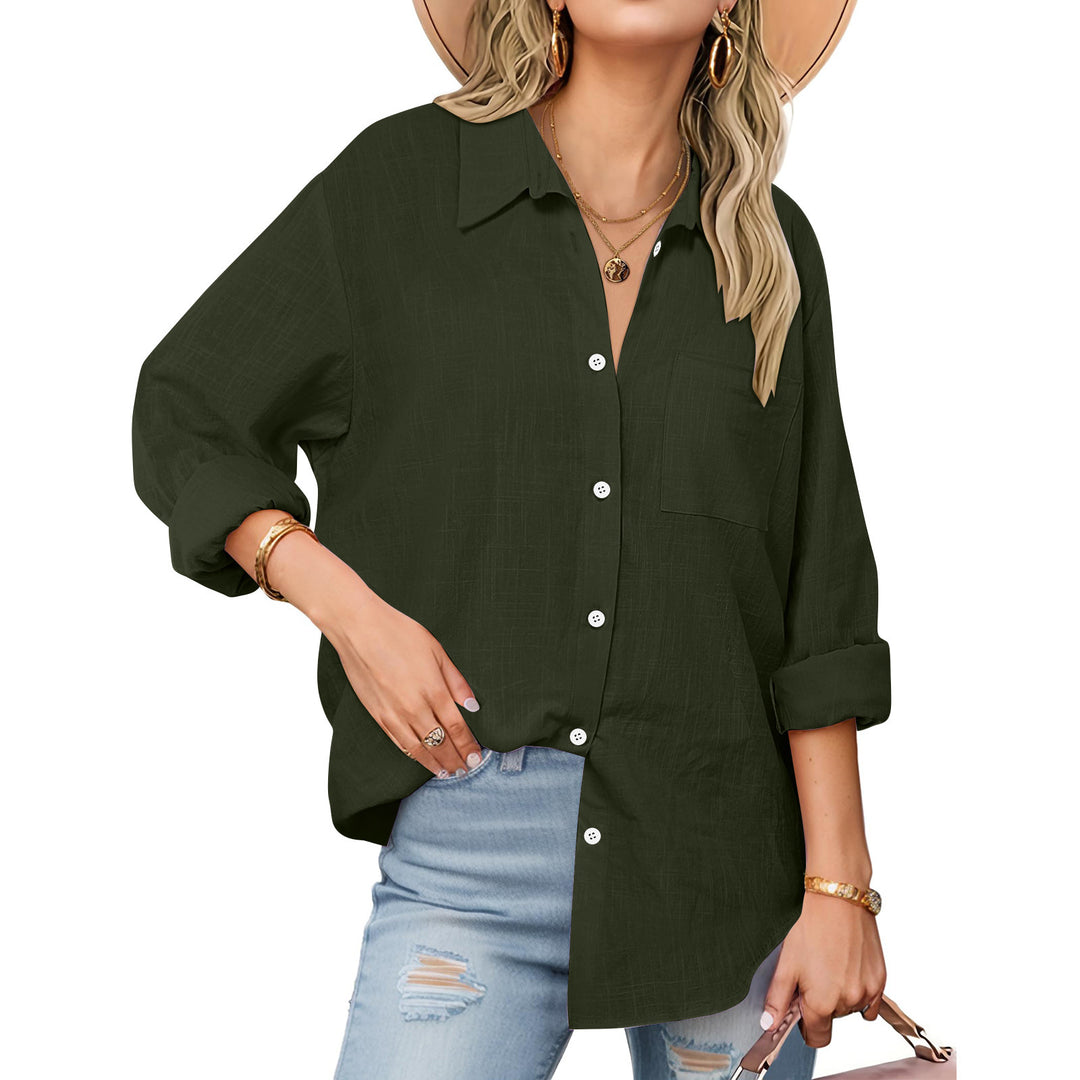 Women's Effortless Linen Everyday Button-Down Shirt