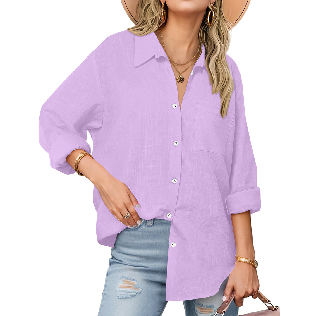 Women's Effortless Linen Everyday Button-Down Shirt