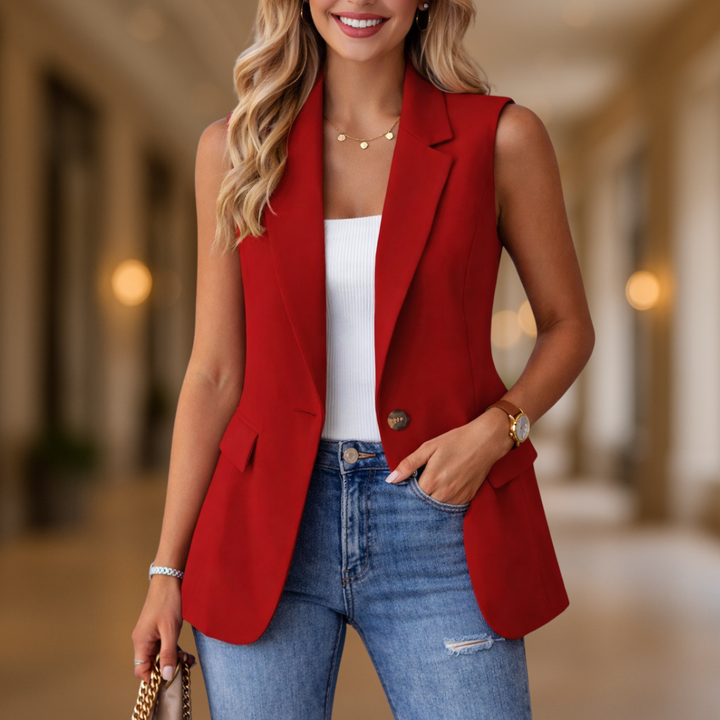 Celeste Elegant & Chic Classic Women's Blazer Vest