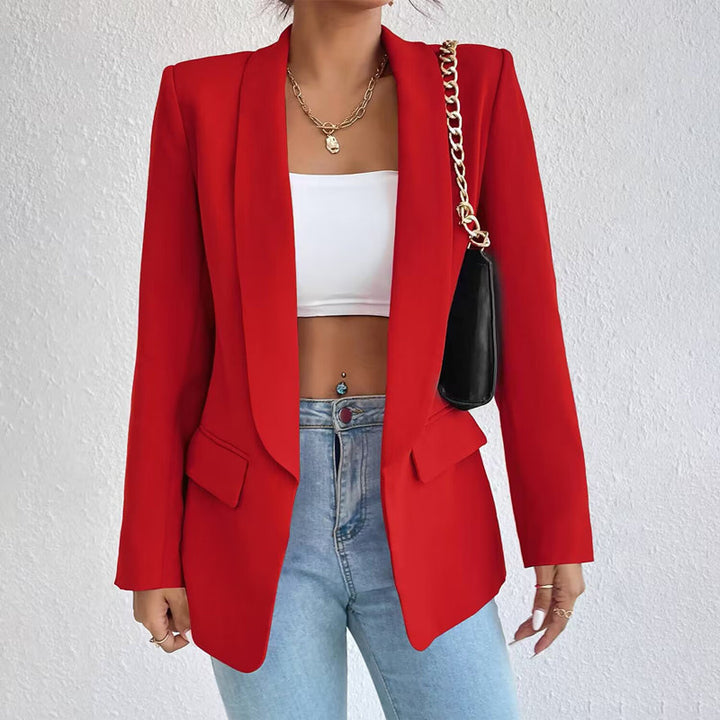 Bianca Luxe Open Front Women's Long Blazer