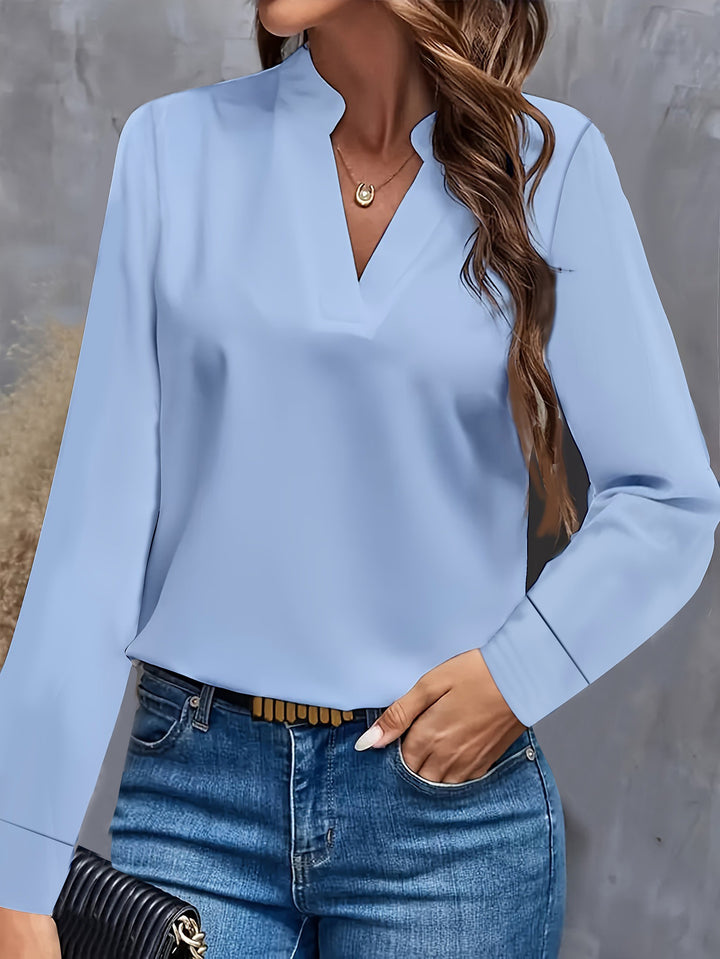 Alexandra Elegant V-Neck Women's Blouse