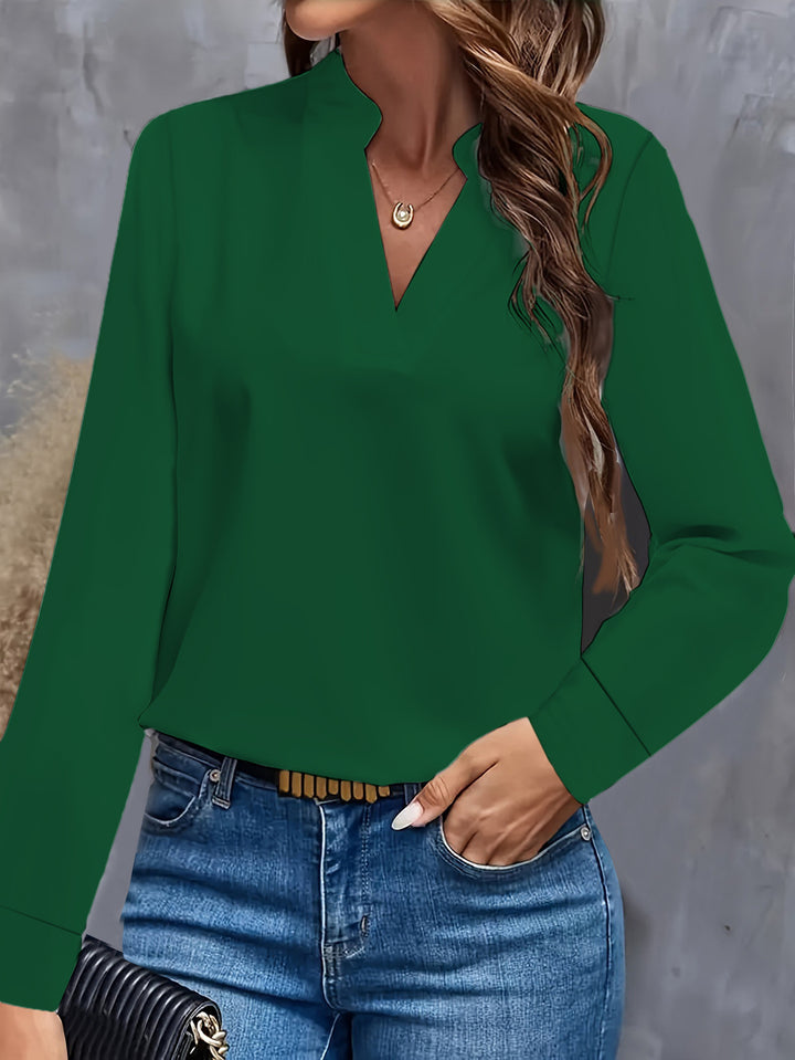 Alexandra Elegant V-Neck Women's Blouse