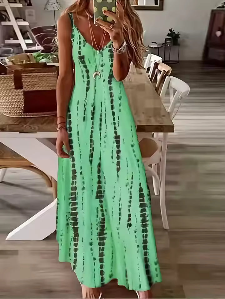 St. Tropez Maxi Tie Dye Sleeveless Dress