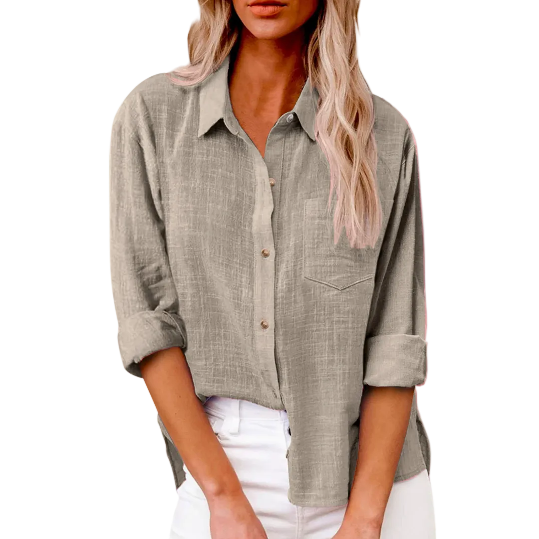 Women's Effortless Linen Everyday Button-Down Shirt