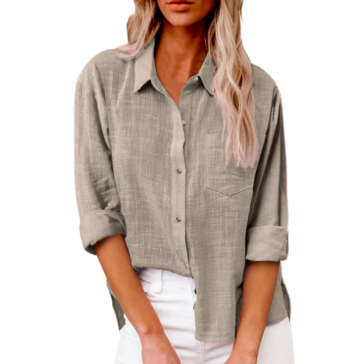 Women's Effortless Linen Everyday Button-Down Shirt