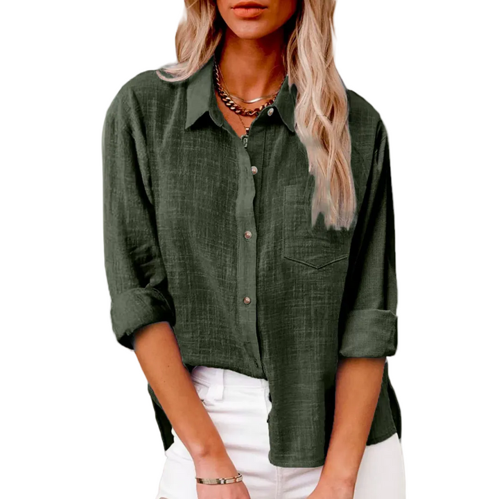 Women's Effortless Linen Everyday Button-Down Shirt