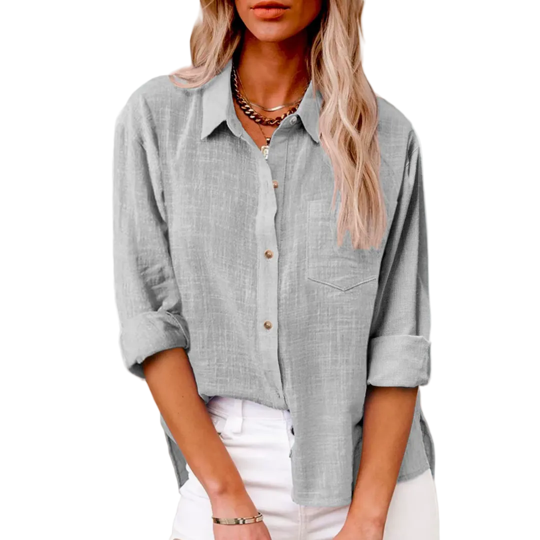 Women's Effortless Linen Everyday Button-Down Shirt