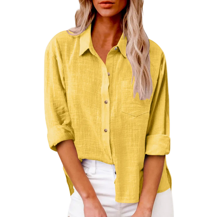 Women's Effortless Linen Everyday Button-Down Shirt