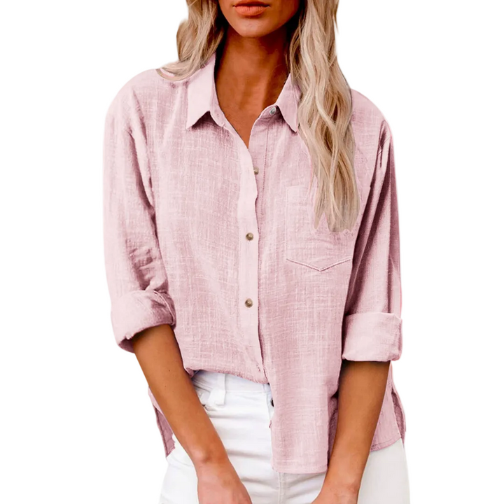 Women's Effortless Linen Everyday Button-Down Shirt