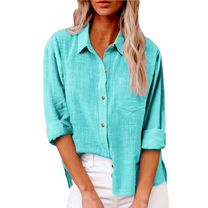 Women's Effortless Linen Everyday Button-Down Shirt