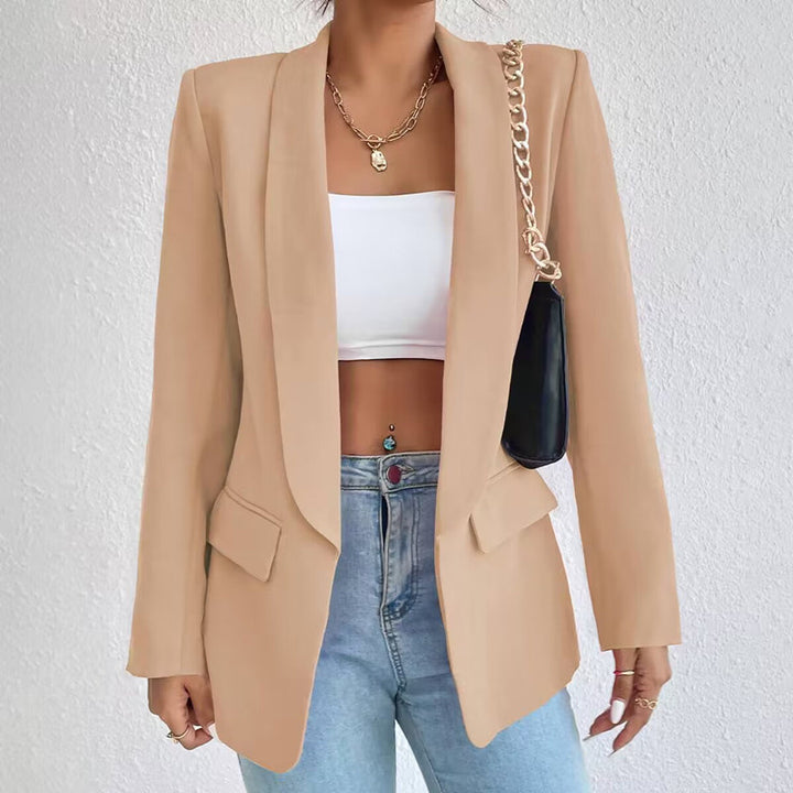 Bianca Luxe Open Front Women's Long Blazer