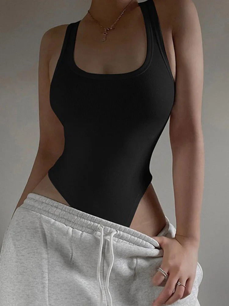 Ribbed Women's Essential Tank Sculpting Bodysuit