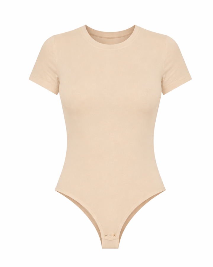 Short Sleeve Crewneck Essential Sculpting Bodysuit