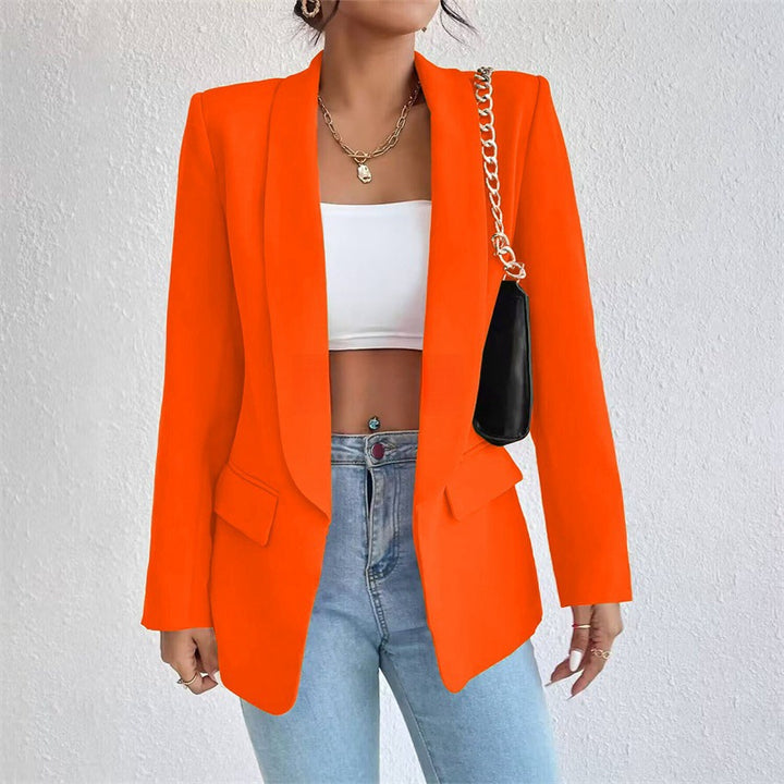 Bianca Luxe Open Front Women's Long Blazer