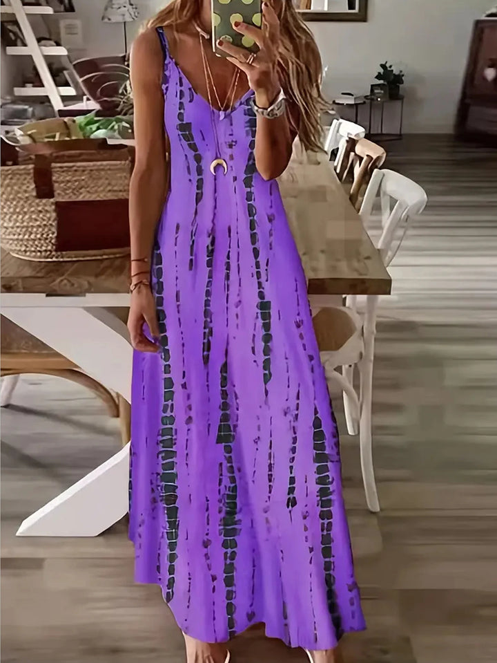 St. Tropez Maxi Tie Dye Sleeveless Dress
