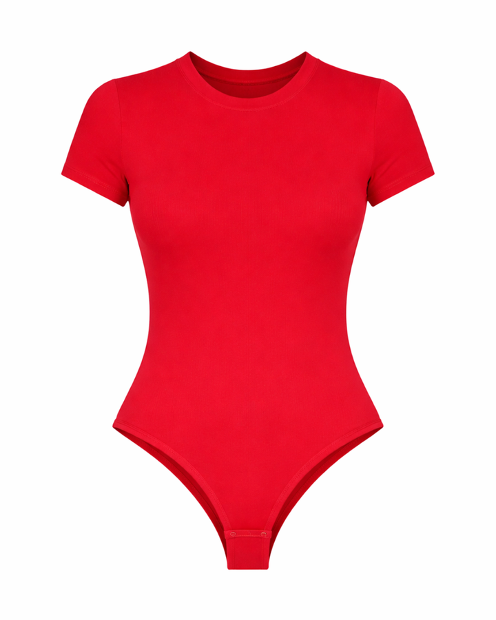 Short Sleeve Crewneck Essential Sculpting Bodysuit