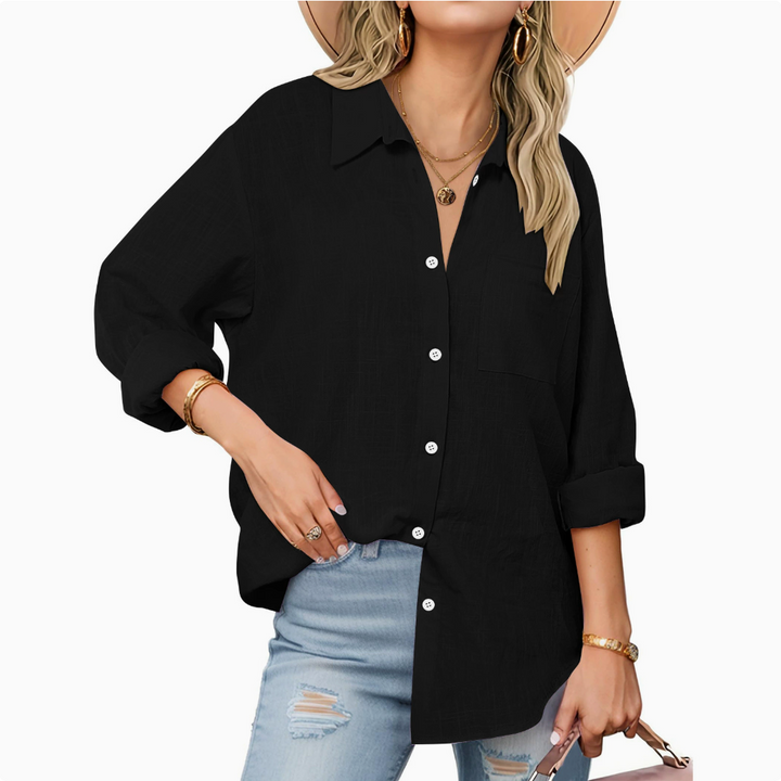 Women's Effortless Linen Everyday Button-Down Shirt