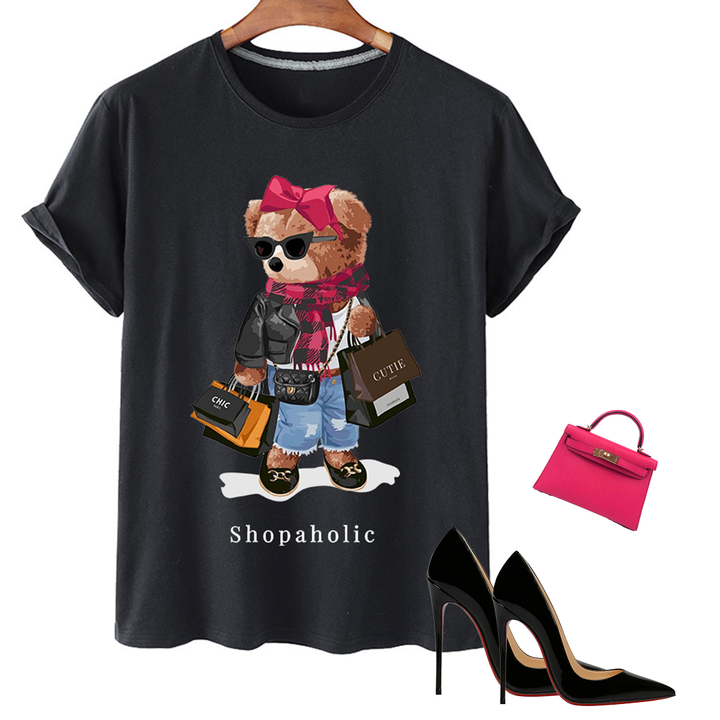 "Confessions of a Shopaholic" Short Sleeved Graphic Tee