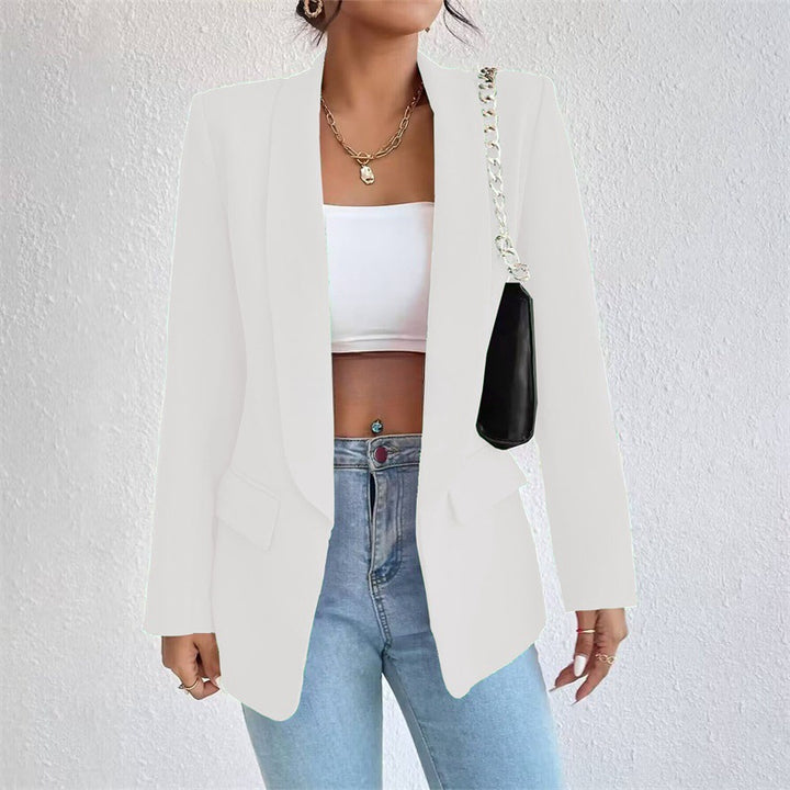 Bianca Luxe Open Front Women's Long Blazer