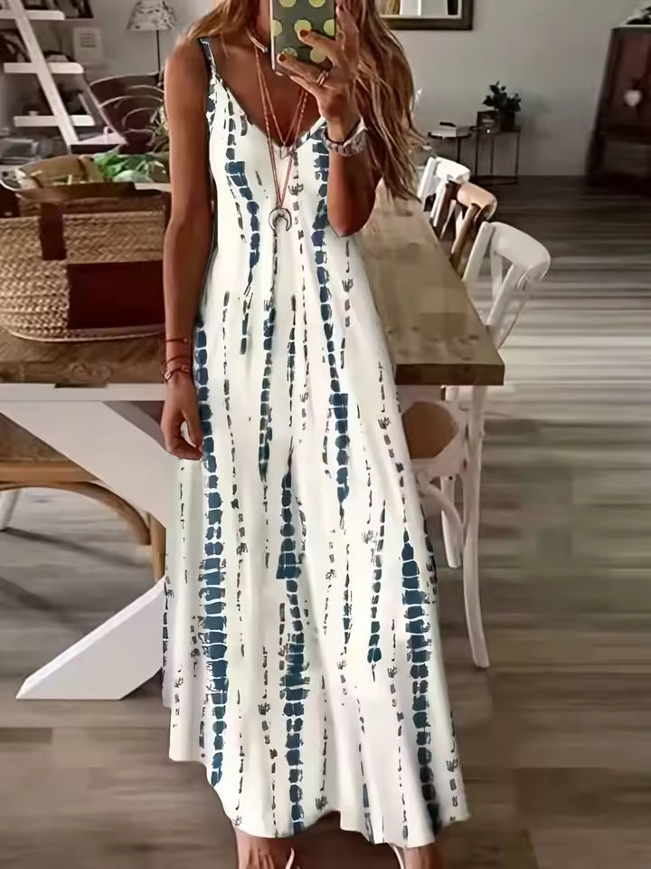 St. Tropez Maxi Tie Dye Sleeveless Dress