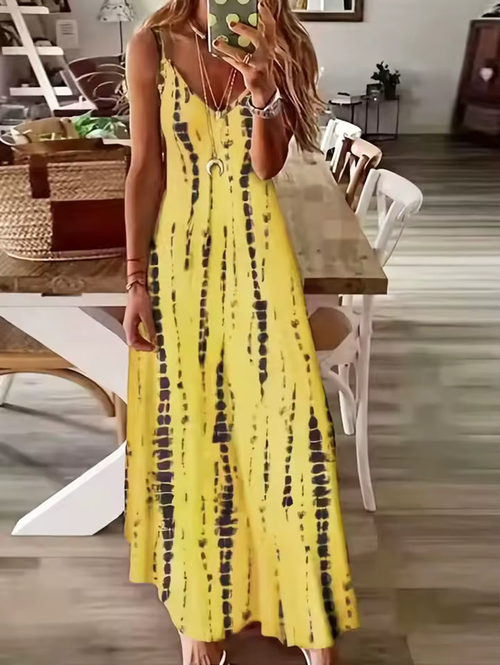 St. Tropez Maxi Tie Dye Sleeveless Dress