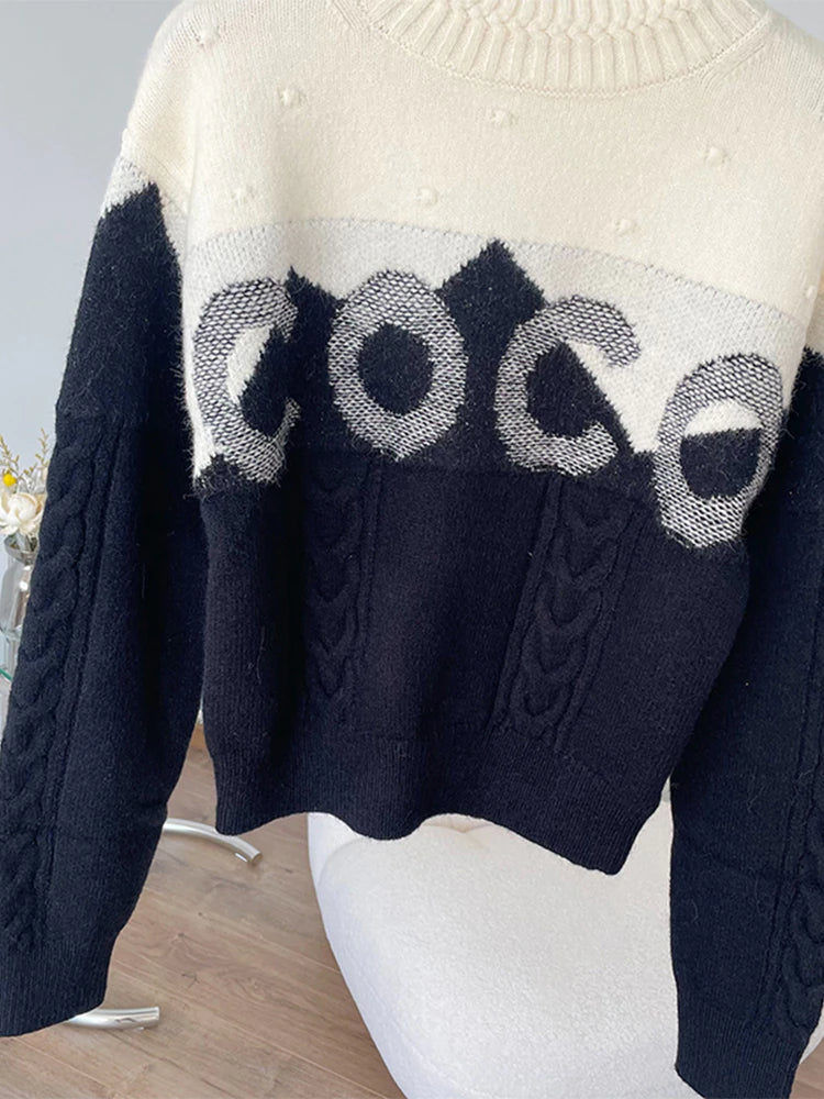 Coco Cashmere Turtleneck Long Sleeve Sweater