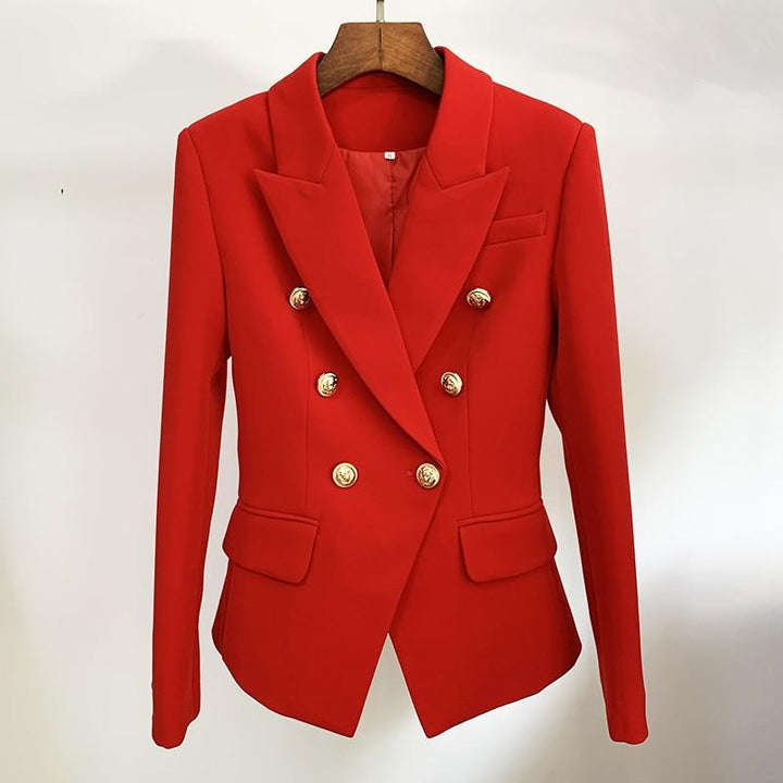 Red balmain blazer
