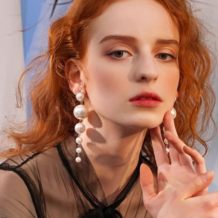 Pearl Multi-Drop Earrings