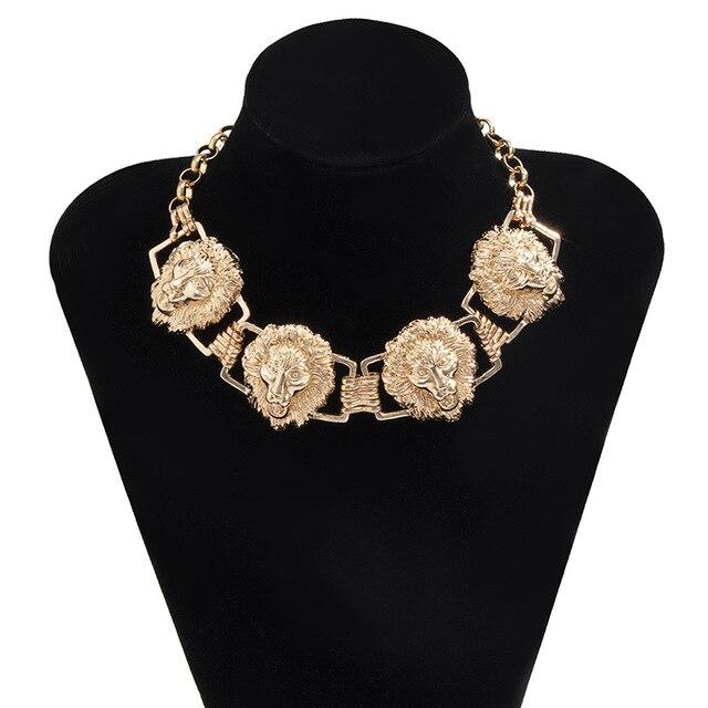Lioness Vintage Style Choker - Gold & Silver