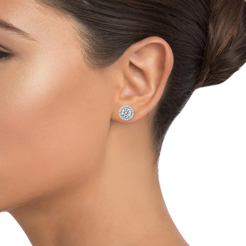diamond stud earrings