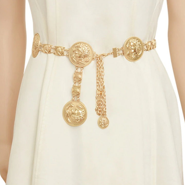 Gold Lioness Vintage Runway Chain Belt