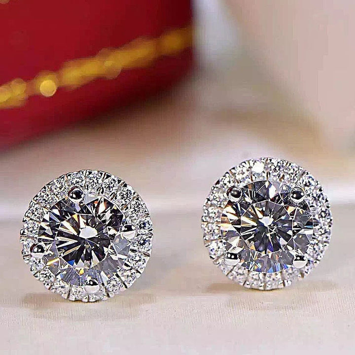 cubic zirconia stud earrings