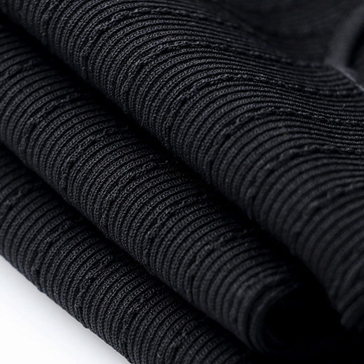 Black Gold Button Long Sleeve Bodysuit