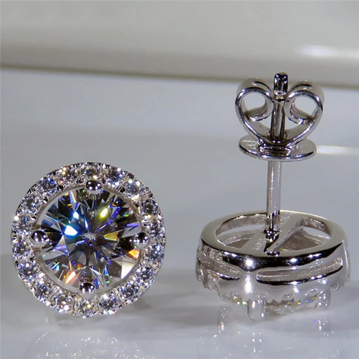 diamond stud earrings