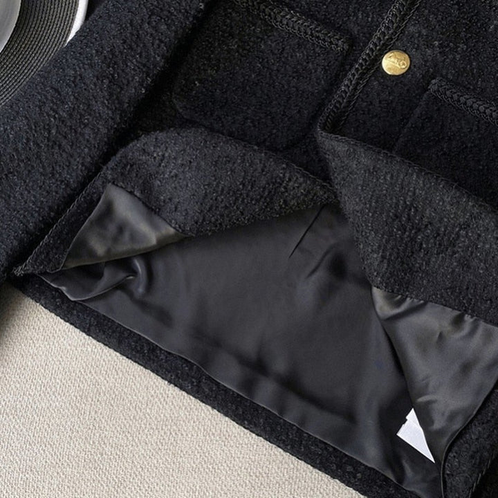 black tweed jacket