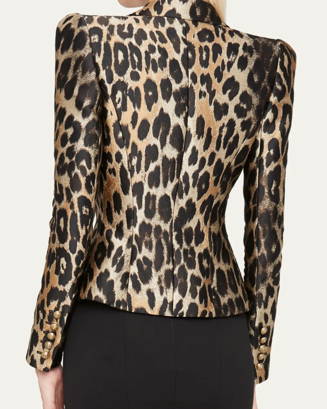 leopard blazer