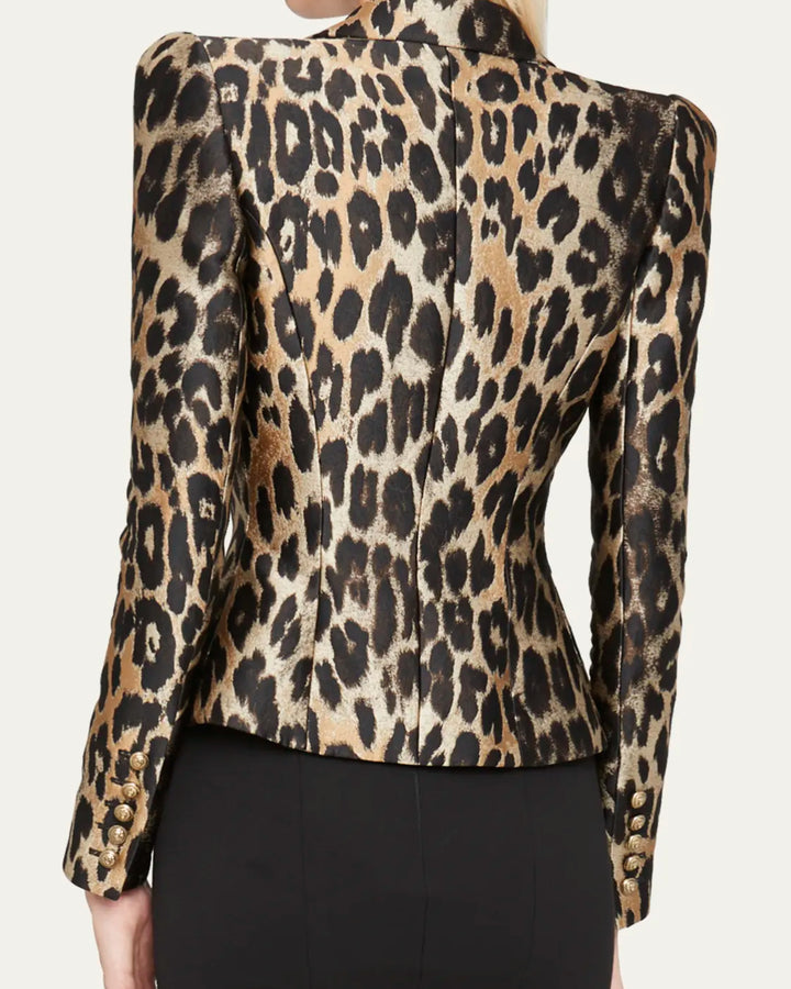 leopard blazer
