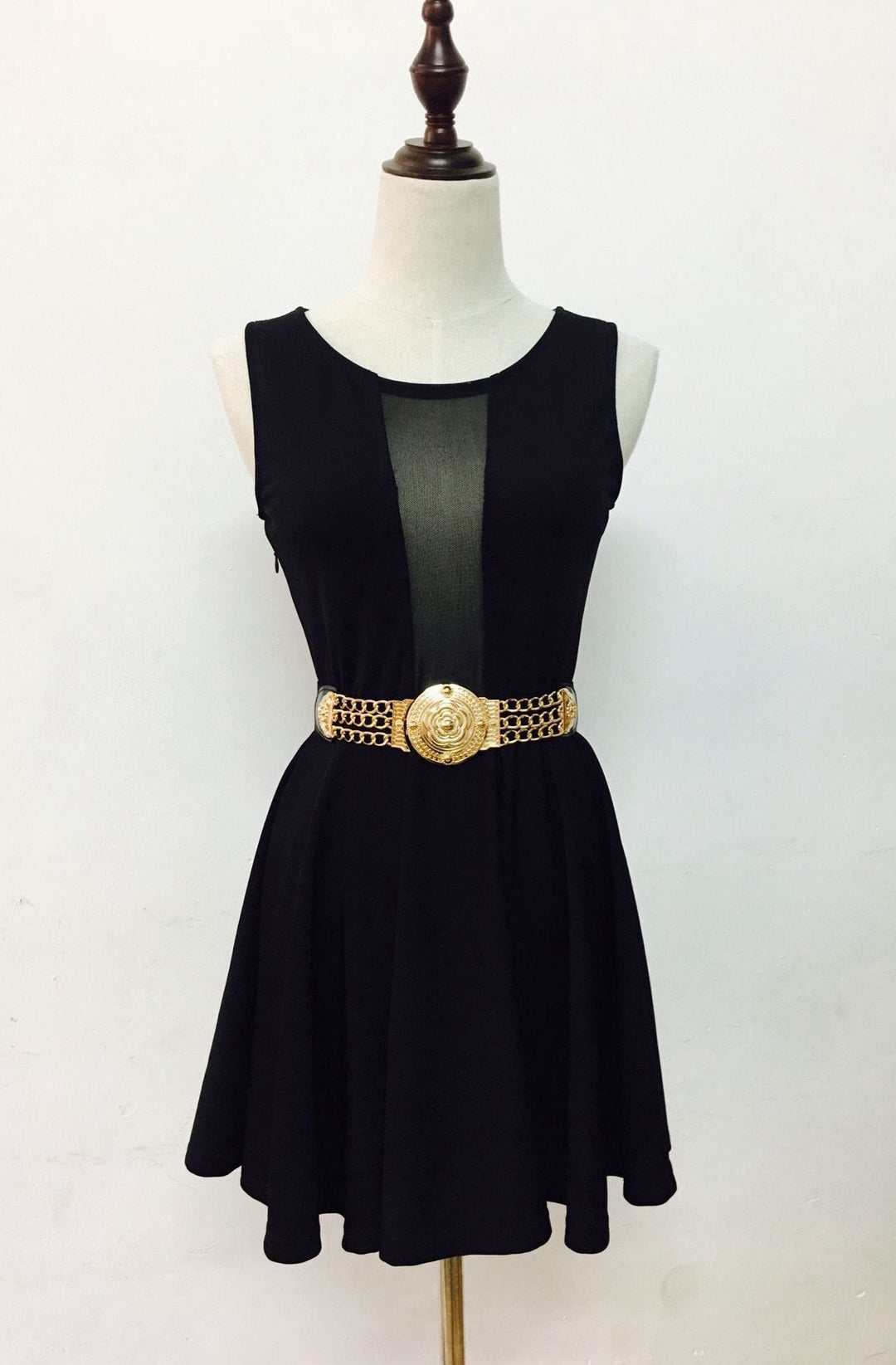 Vintage Gold Chain Medallion Belt